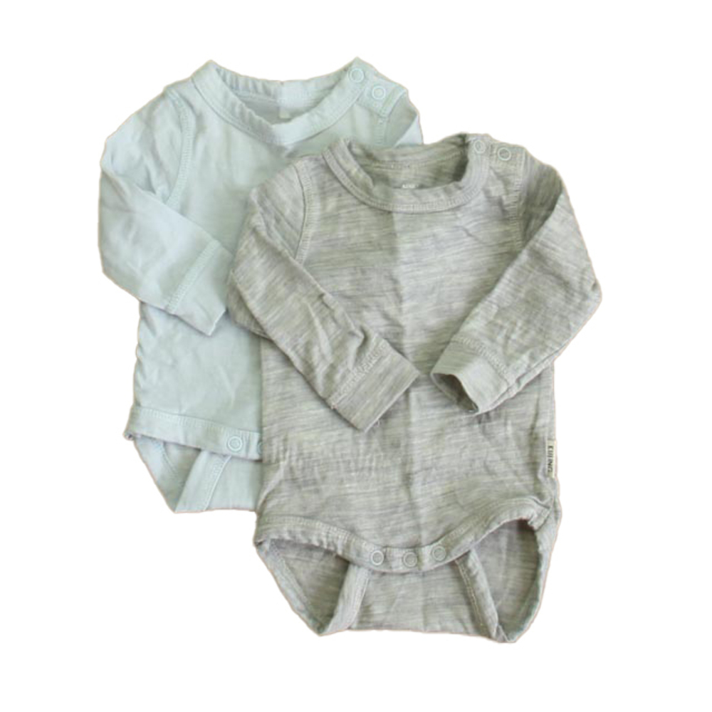 Kuling Unisex Gray | Blue Onesie size: 0-6 Months